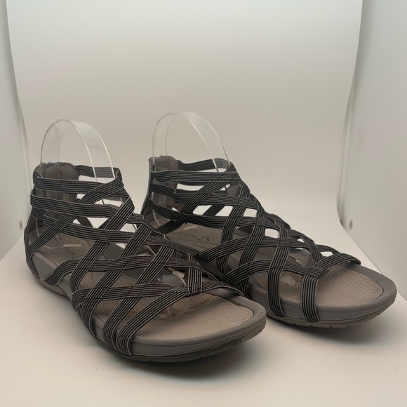 BareTraps Samina Gladiator Sandal Black Gray - Picture 1 of 5